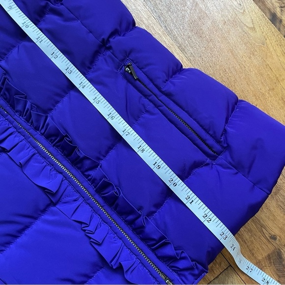 Talbots Down Puffer Vest with Ruffles - Picture 10 of 11